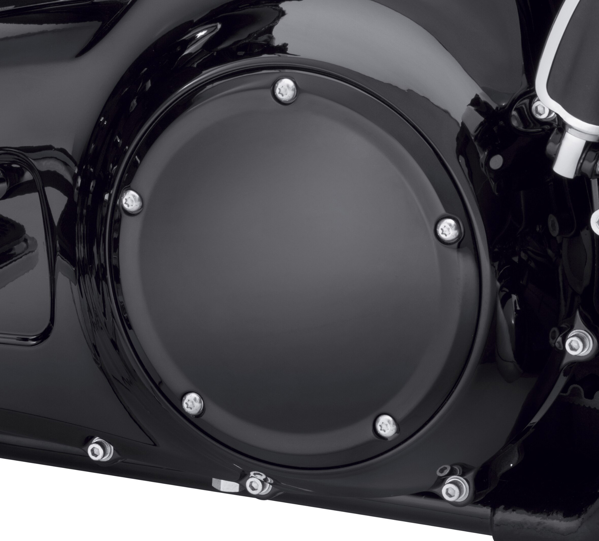 Drag Specialties Gloss Black Derby Cover for 2004-2014 Harley Sportster